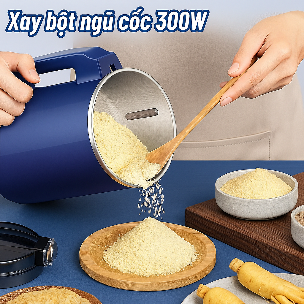 Májy Xajy Hạt Khô Mẫu Mới – 300W Siêu Khỏe, Ngũ Cốc Mịn Như Bột , đèn trang trí