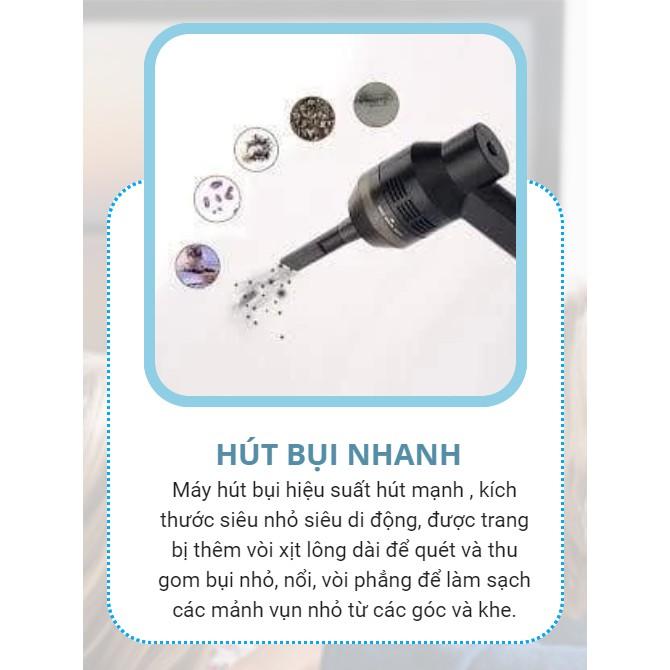 Máy hút bụi cầm tay có cổng sạc USB 2000mAh - Home and Garden