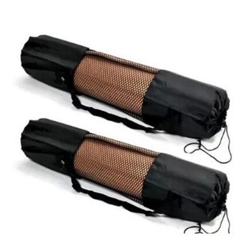 Portable Yoga Net Bag Wear-resistant Yoga Mat Bag Adjustable Carrier Pocket Foldable Washable Fitness Pouch