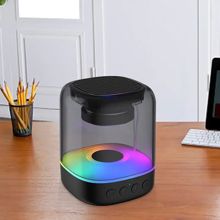 Loa Bluetooth T-Wolf A60, 5W, LED, Pin sạc, Trong suốt Hàng chính hãng
