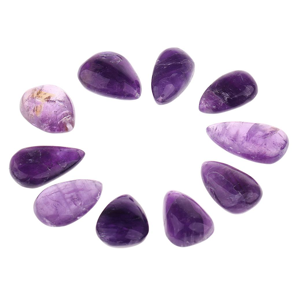 Natural Stone Flat Round Purple Energy Crystal Quartz DIY Pendant Necklace Home Decor Ornaments