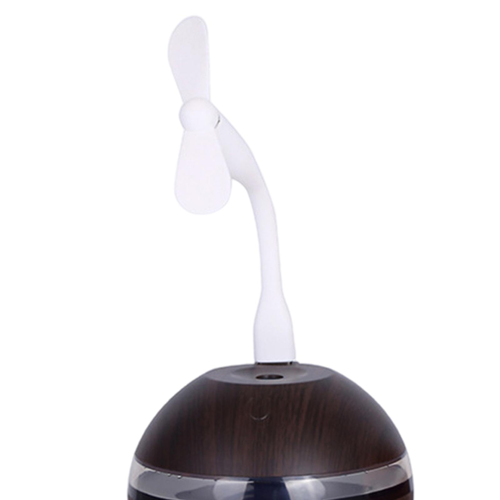 Essential Oil Diffuser with Small Fan LED Light Mist Purifier Bedroom