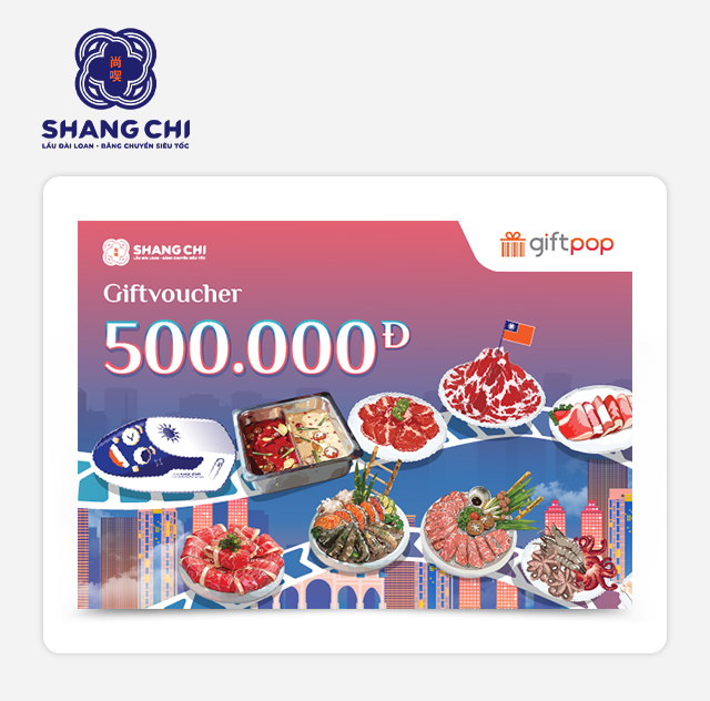 Hình ảnh Phiếu Quà Tặng Lẩu Đài Loan Băng Chuyền Shang Chi 500K