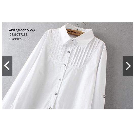 Tk25-0220-ÁO SƠ MI NỮ FORM DÀI s-6xl