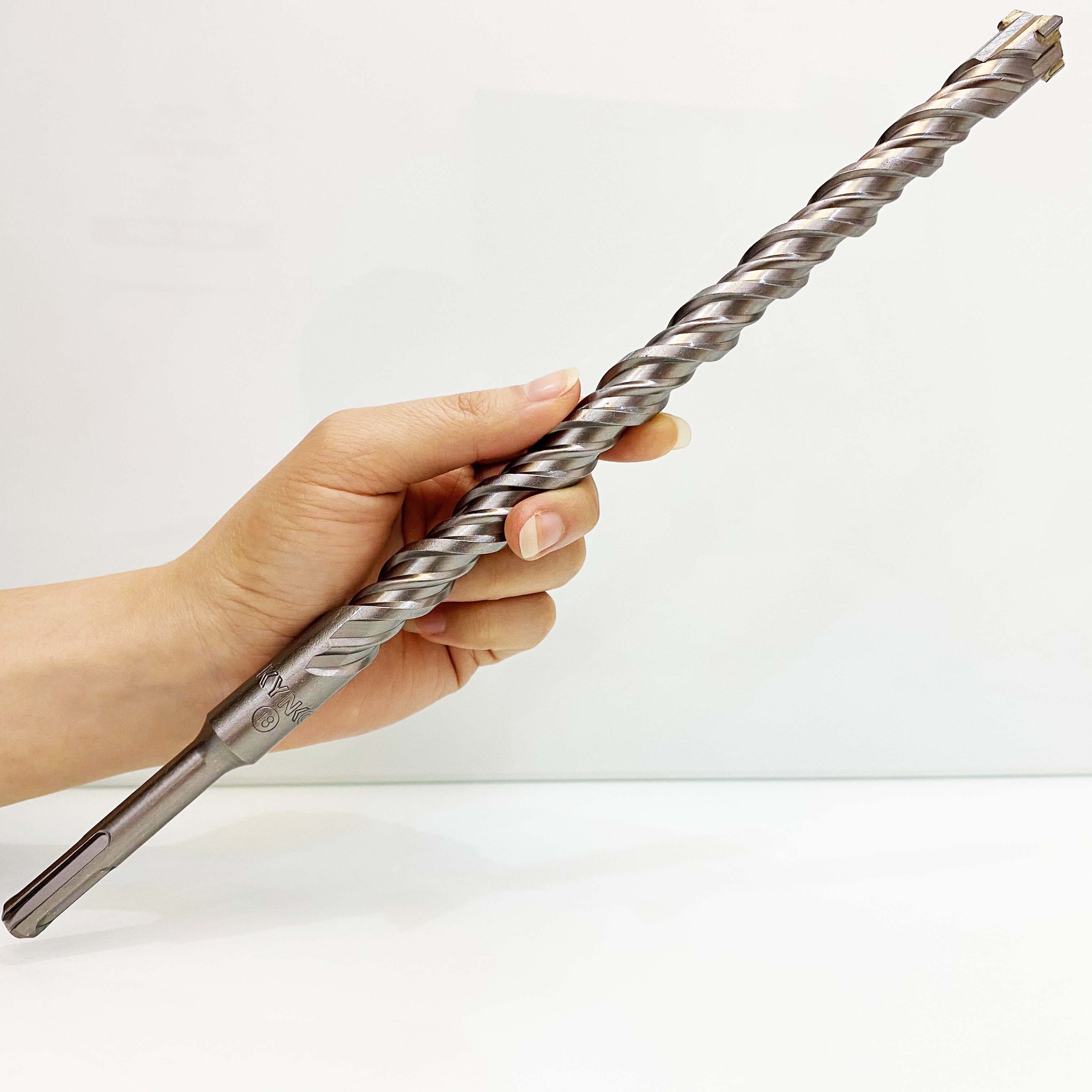 MŨI KHOAN BÊ TÔNG SDS ĐƯỜNG KÍNH PHI Ø18 DÀI 310MM XUYÊN TƯỜNG ĐẦU THẬP KYNKO MKBTXT-18310
