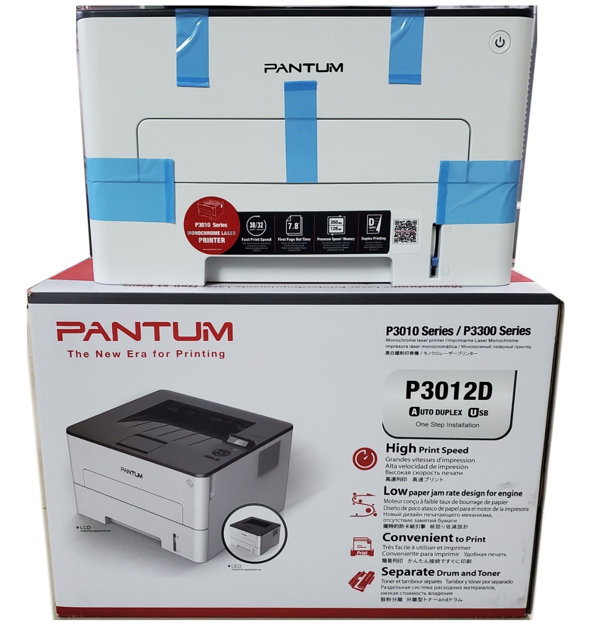 Máy in laser đơn năng PANTUM P3012D - Hàng Chính Hãng