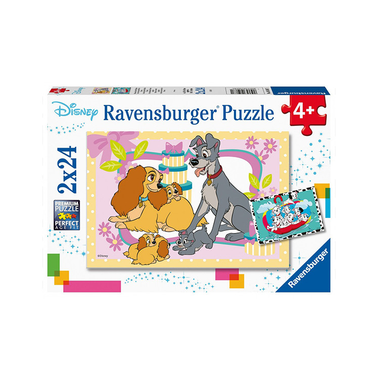 Xếp hình puzzle Disney's favorite puppies 2 bộ 24 mảnh RAVENSBURGER RV050871