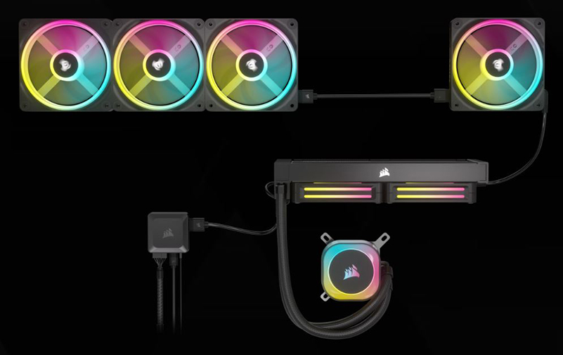 Quạt máy tính Corsair iCUE LINK QX140 RGB, Magnetic Dome RGB Fan - Hàng Chính Hãng