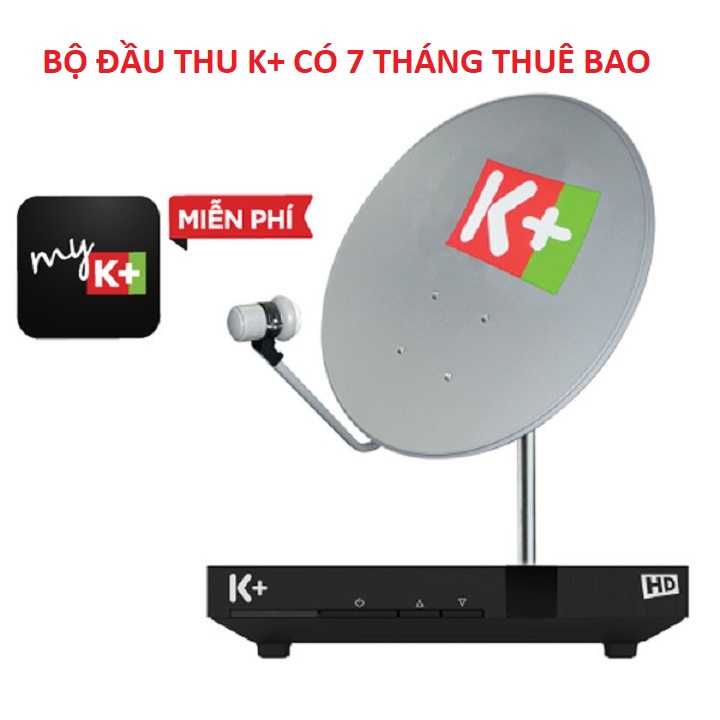 BỘ ĐẦU THU TRUYỀN HÌNH K+ kèm 7 Tháng Thuê Bao CHƯA BAO GỒM PHÍ LẮP ĐẶT - Hàng Chính Hãng.