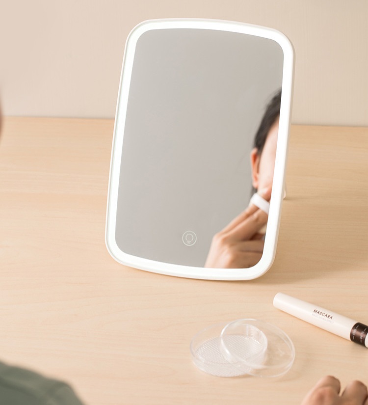 Gương trang điểm di động có đèn Led cao cấp phong cách Hàn Quốc