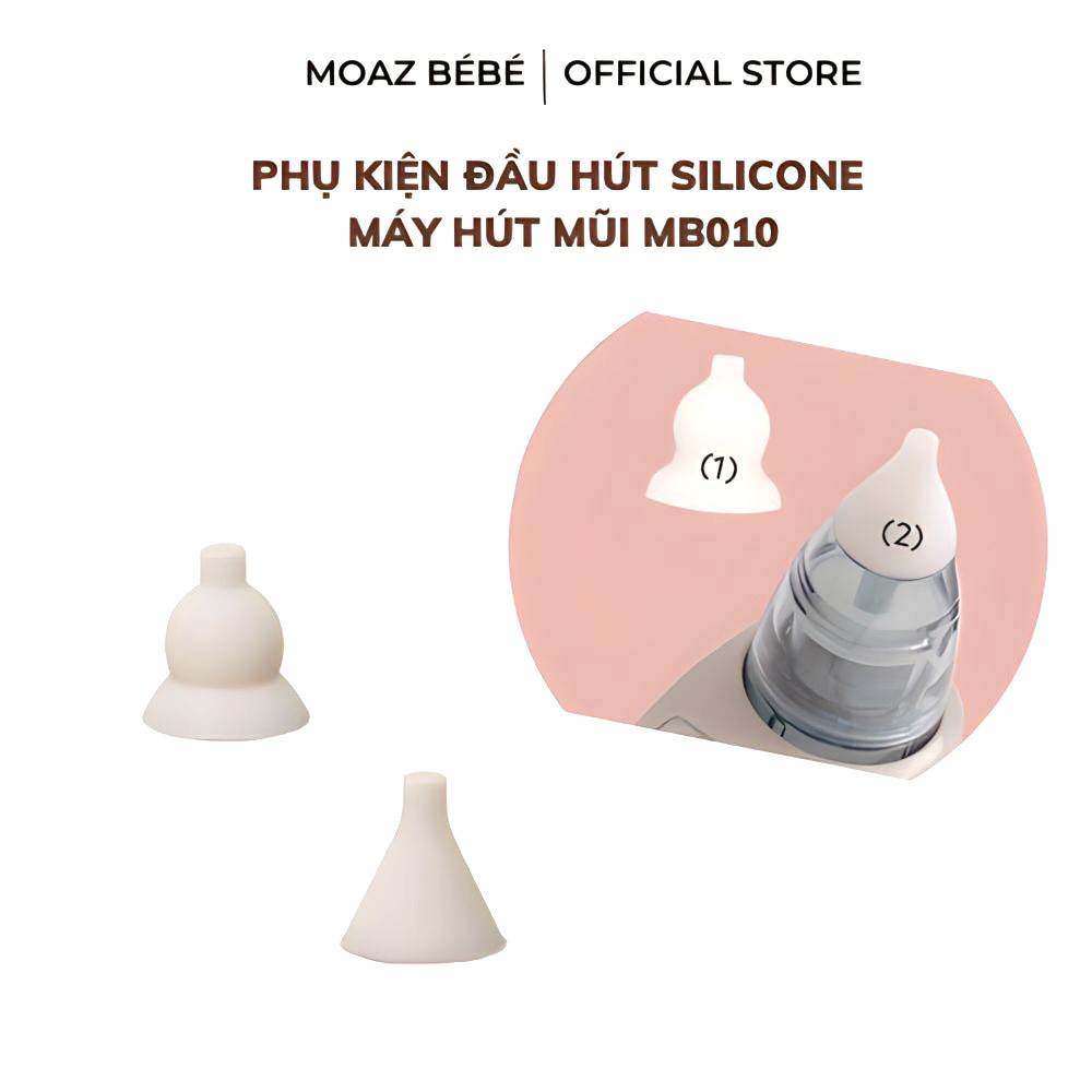 Phụ kiện đầu hút silicone máy hút mũi điện tử Moaz BéBé MB-010