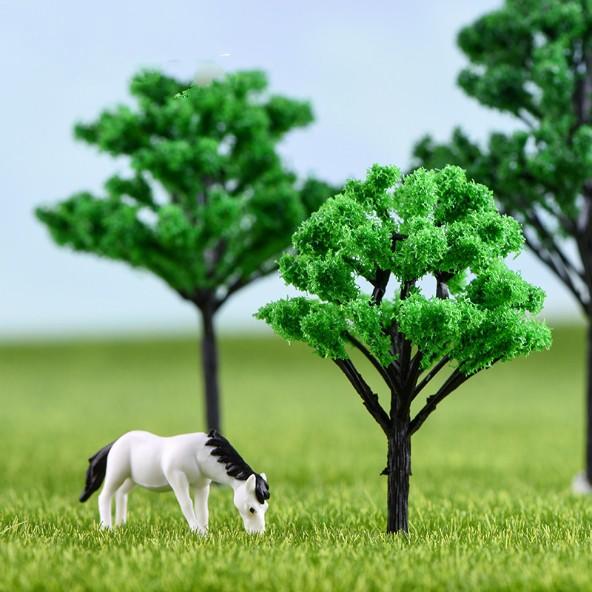 Mẫu mô hình cây xanh tán lá rộng họ xà cừ trang trí tiểu cảnh, sa bàn, DIY - mã TH
