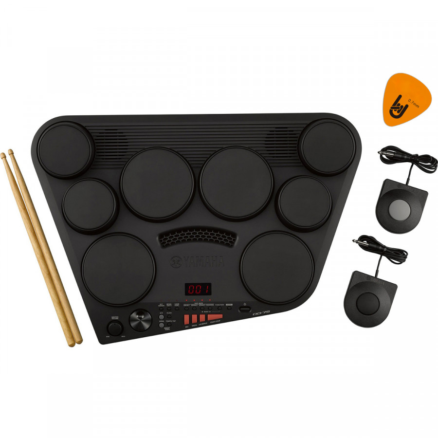 Bộ Trống điện tử Yamaha DD-75 (Electronic Portable Digital Drum DD75 - Có tem chống hàng giả Bộ CA - Kèm Nguồn, Dùi Trống, Pedal, Pick)