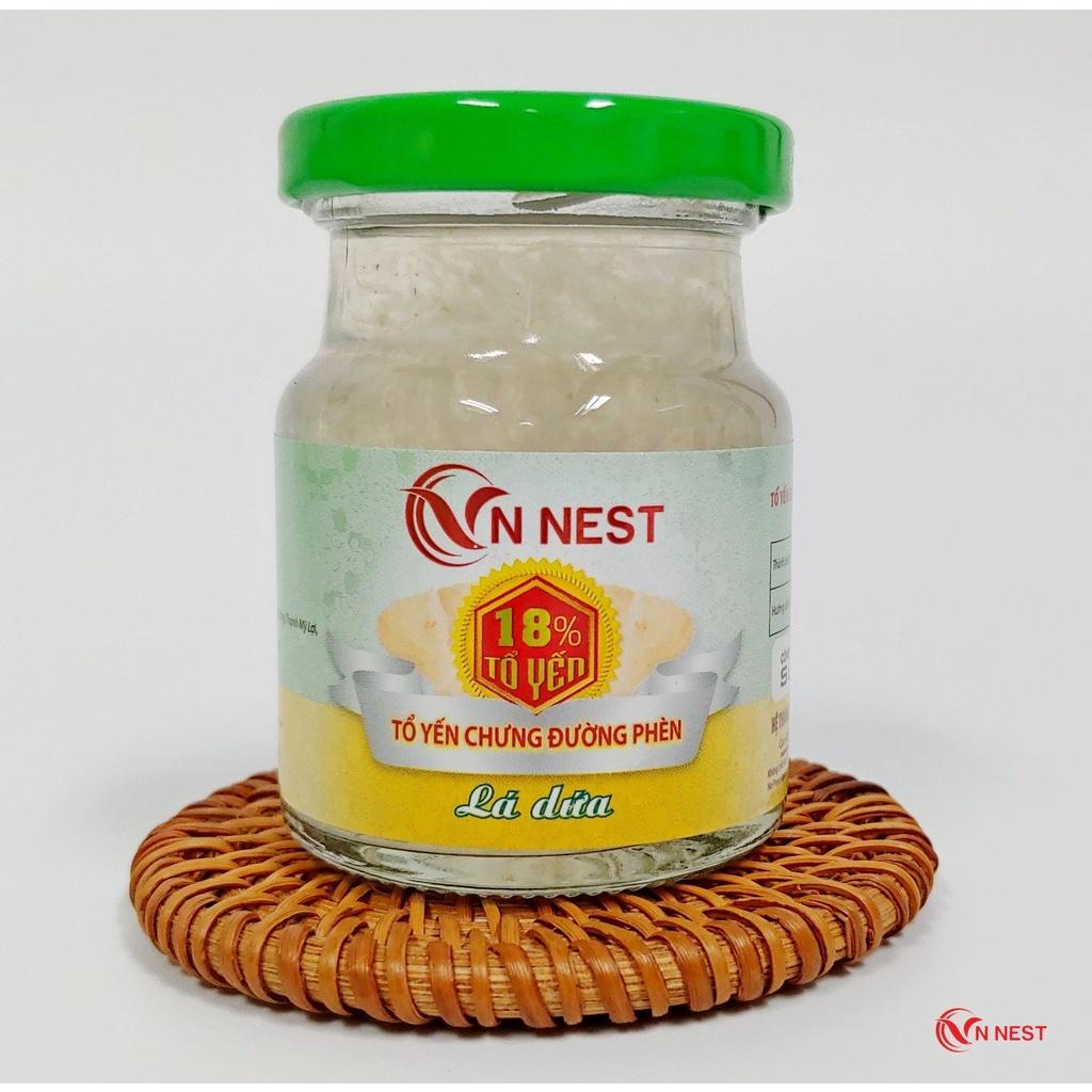 Yến Chưng Sẵn Đường Phèn Hương Lá Dứa 18% (Lốc 6 Lọ x 70ml) - Vnnest