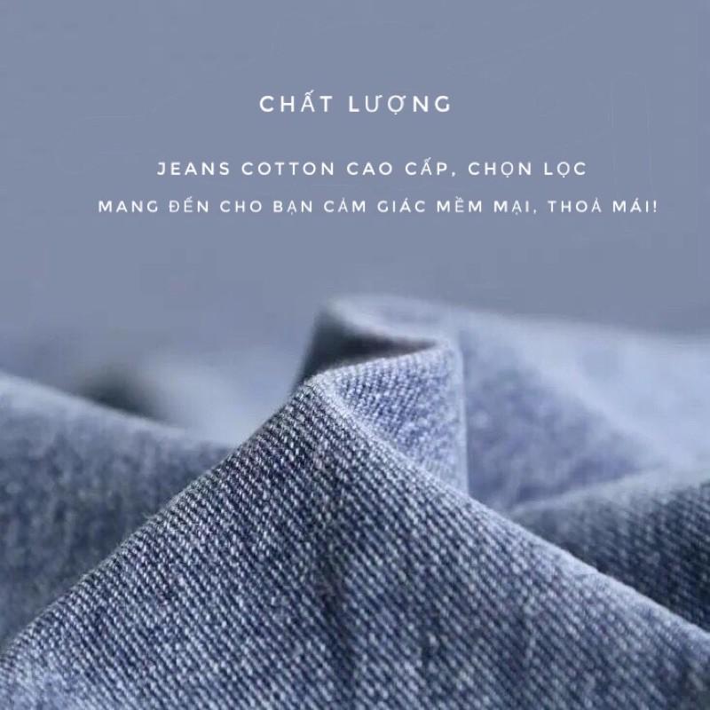 Quần jean ống rộng cạp cao ulzzang