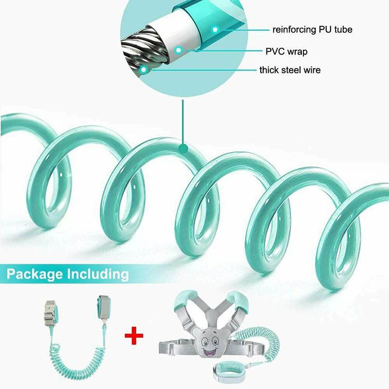 Trẻ Em Ba Lô Dây Xích Áo Dây Tập Đi Cho Bé Chống Lạc Cổ Tay Liên Kết Khóa An Toàn Dành Cho Bé Gái Bé Trai Tập Đi Cho Bé Bị Dây Dây Xích
