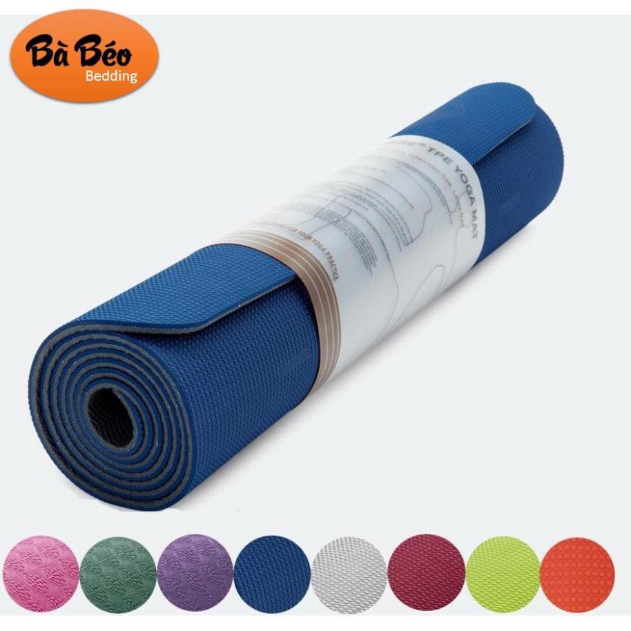 Thảm tập Yoga cao cấp TPE 2 lớp, thảm tập yoga yoga pilates