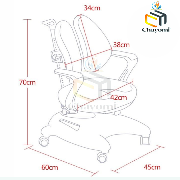 Bộ bàn ghế học sinh thông minh chống gù chống cận cao cấp Chayomi A79 ( Dài 120cm, rộng 72cm, Cao 77cm )