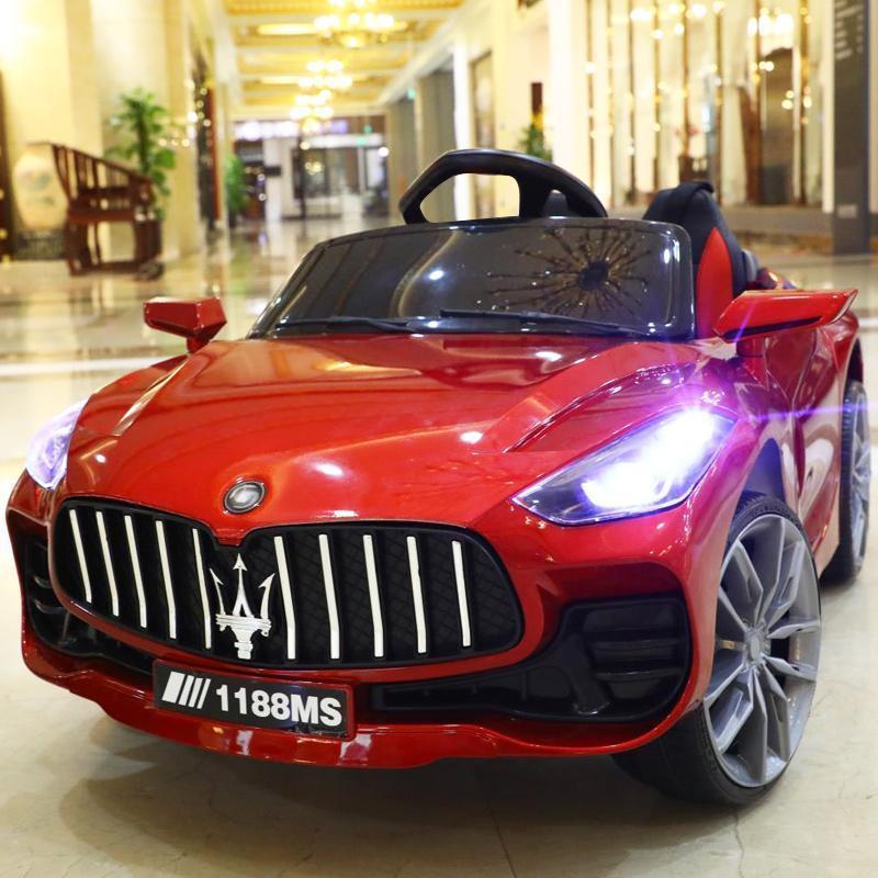 HOTXe ô tô điện trẻ em Maserati cho bé điều khiển từ xa ô tô bốn bánh xích đu cho bé có thể ngồi và ô tô đồ chơi có thể