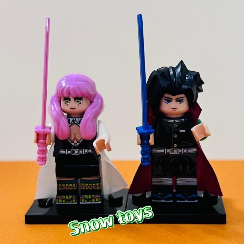 Minifigures Kimetsu no Yaiba - Mô hình Thanh gươm diệt quỷ - Tanjiro Nezuko Zenitsu Inosuke Giyu Rengoku Kanroji Mitsuri