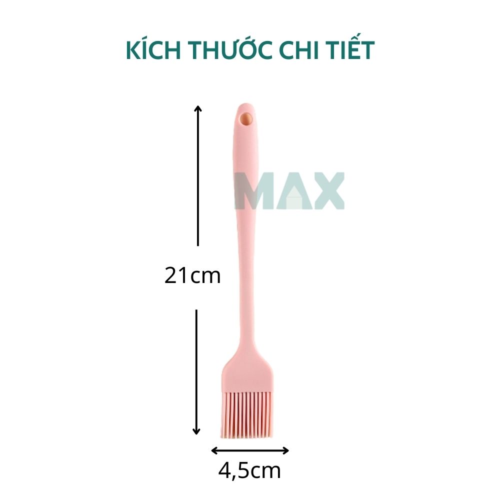 Chổi silicon đúc quét dầu, bơ, kem trang trí bánh 21cm