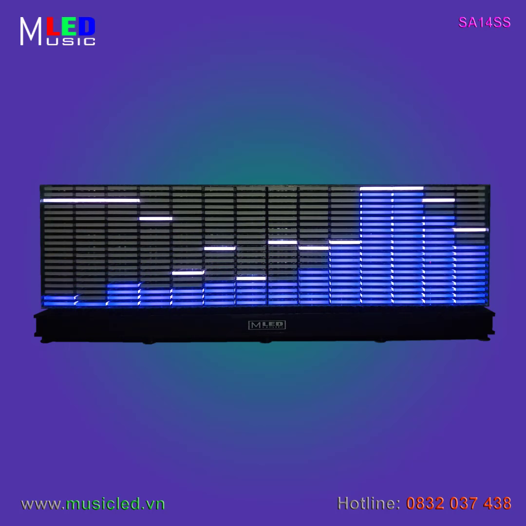 Dàn đèn Music LED nháy theo tần số nhạc 14 cột để bàn