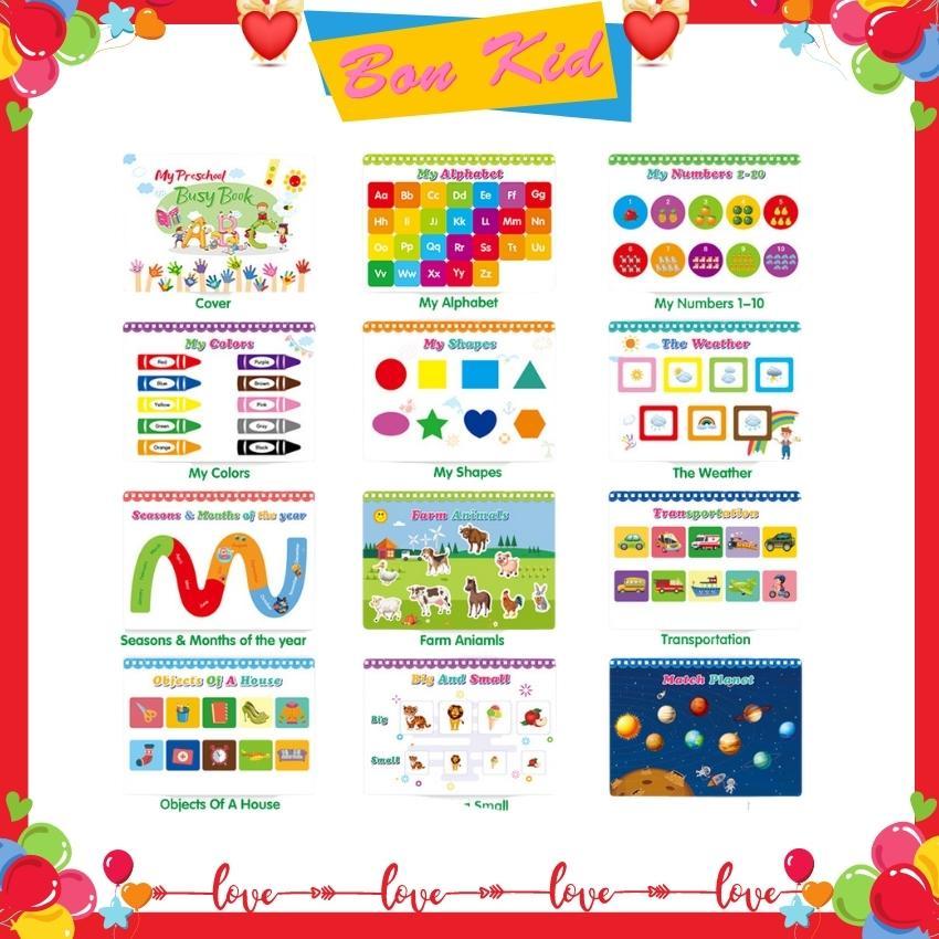 My Preschool BusyBook Bóc Dán 11 Chủ Đề - Cuốn Bóc Dán Thông Minh Cho Bé