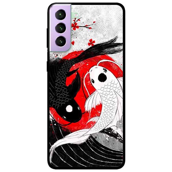 Ốp lưng dành cho Samsung Galaxy S21 / S21 Plus / S21 Ultra - Cá Chép Đen Trắng