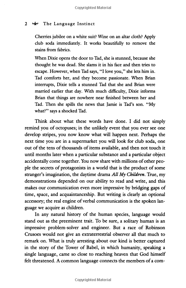 The Language Instinct: How the Mind Creates Language (P.S.)