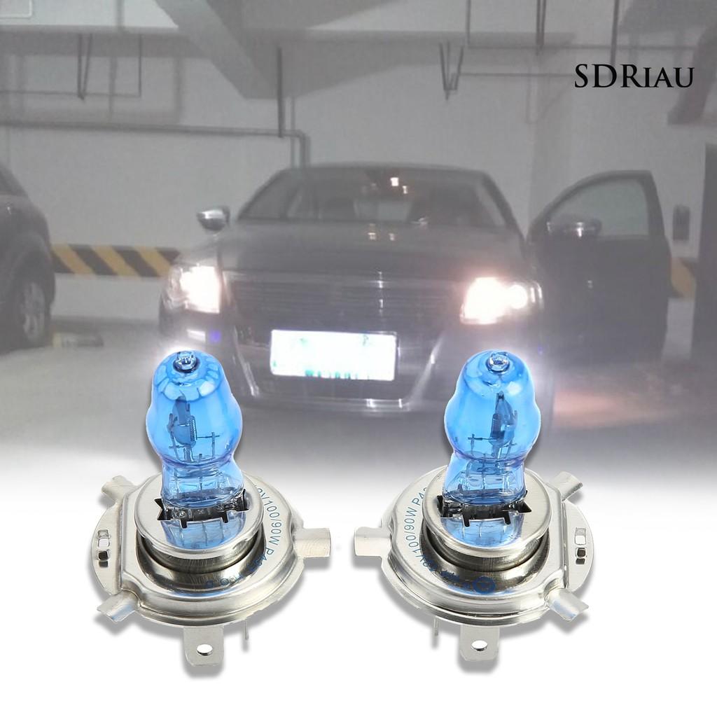 Set 2 Đèn H4 12v 100 / 90w 6000k Siêu Sáng Dành Cho Ô Tô Xe Tải