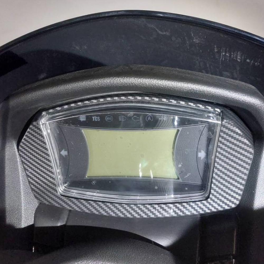 Carbon Fiber Instrument Trim Cover Motorcycle Gauge Meter Speedometer Decorative Cap Replacement for NMAX155 NMAX125 2020 2021