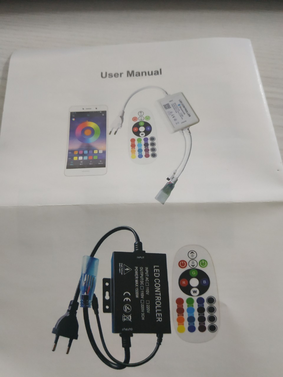 BỘ ĐIỀU KHIỂN LED DÂY NHIỀU MÀU 220V CÓ KẾT NÓI APP WIFI