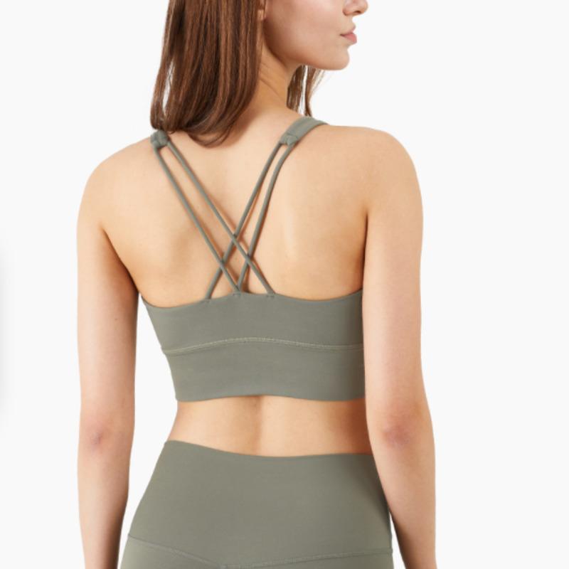 Nclagen Thể Thao Áo Bra Yoga Người Phụ Nữ Cao Tác Động Thể Dục Chạy Quần Lót Chéo Lưng Xe Tăng Đào Tạo Chắc Chắn Tập Luyện Tập Gym Đẩy Lên áo Crop Top