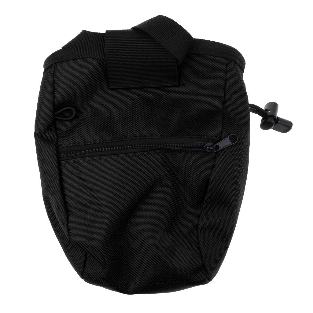 Rock Climb Caving Bouldering Chalk Bag Giving Bag with Belt Black
