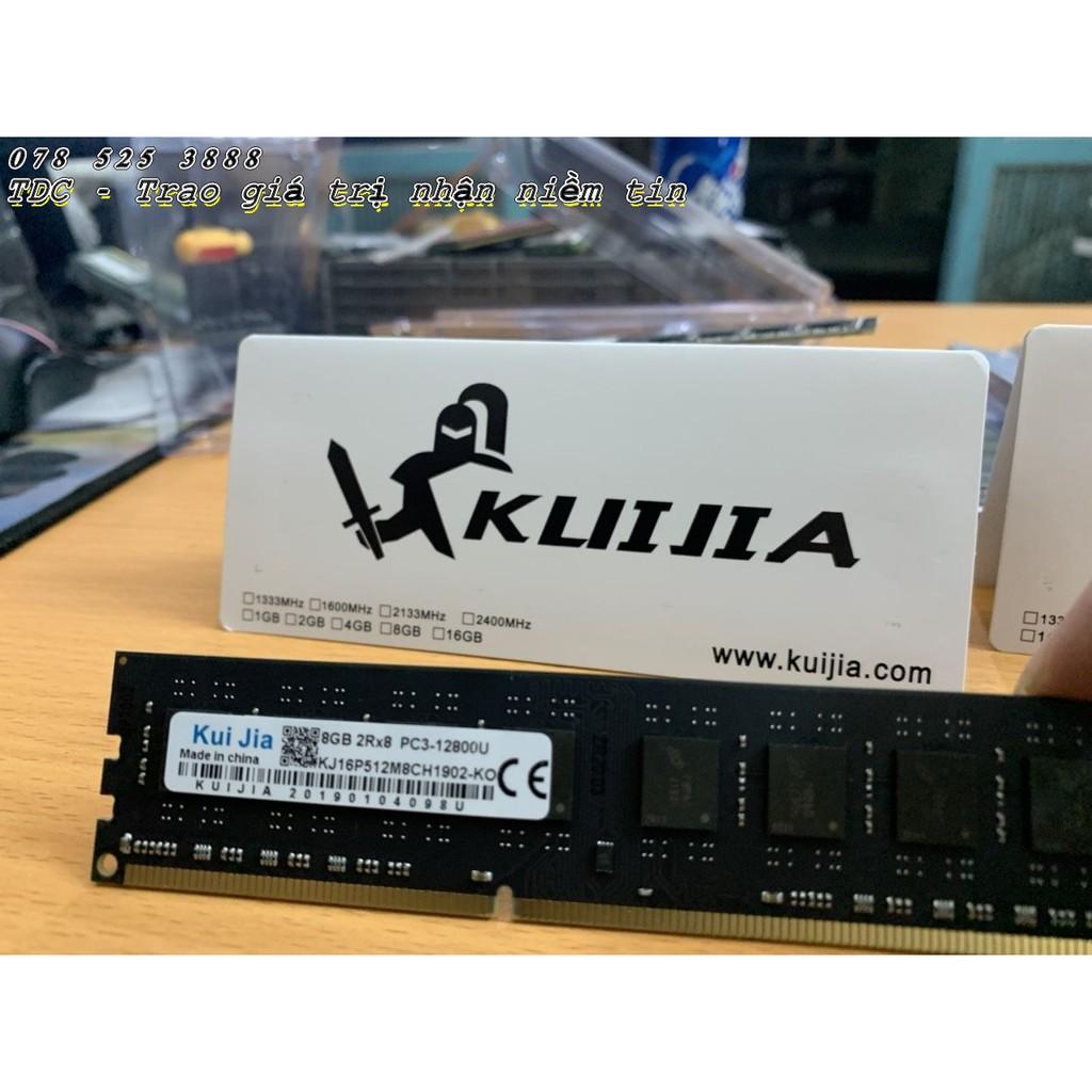 Ram máy tính Kuijia 8GB DDR3 PC 12800U - bus 1600 Mhz. Hàng Chính Hãng