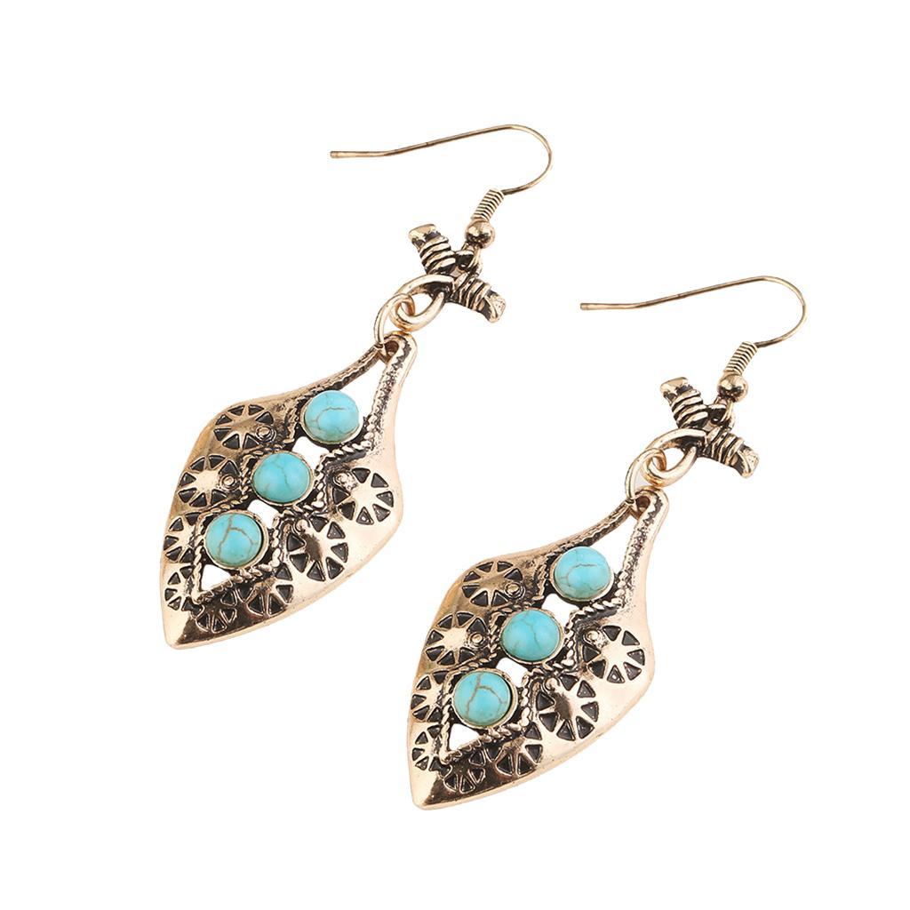 Vintage Charms Pendant Drop Earrings Women Dangle Earrings