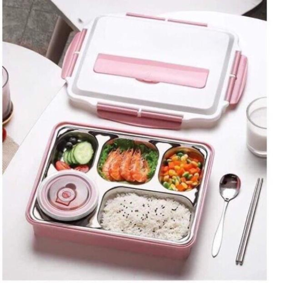 Hộp cơm 5 ngăn inox 304 siêu tiện lợi