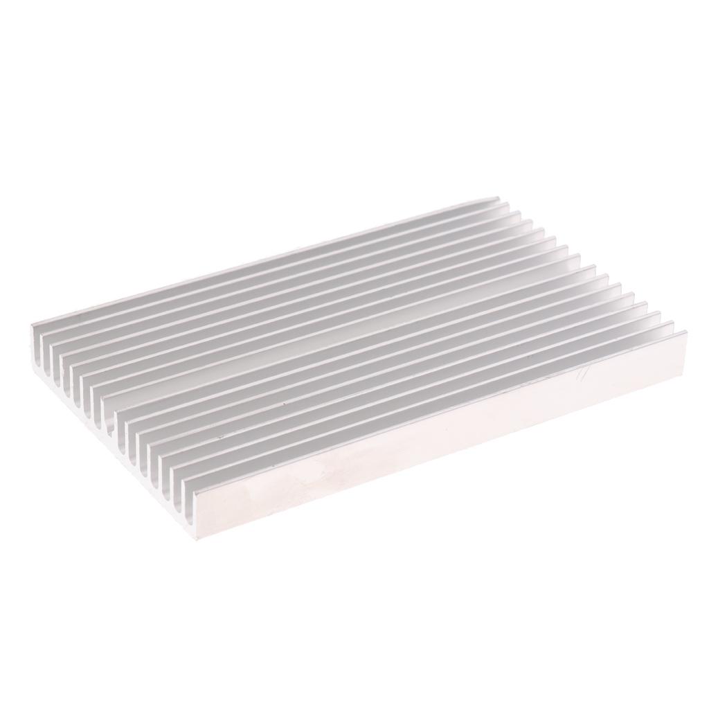 High Power LED aluminum Heatsink Module 100x60x10mm Silver  Color