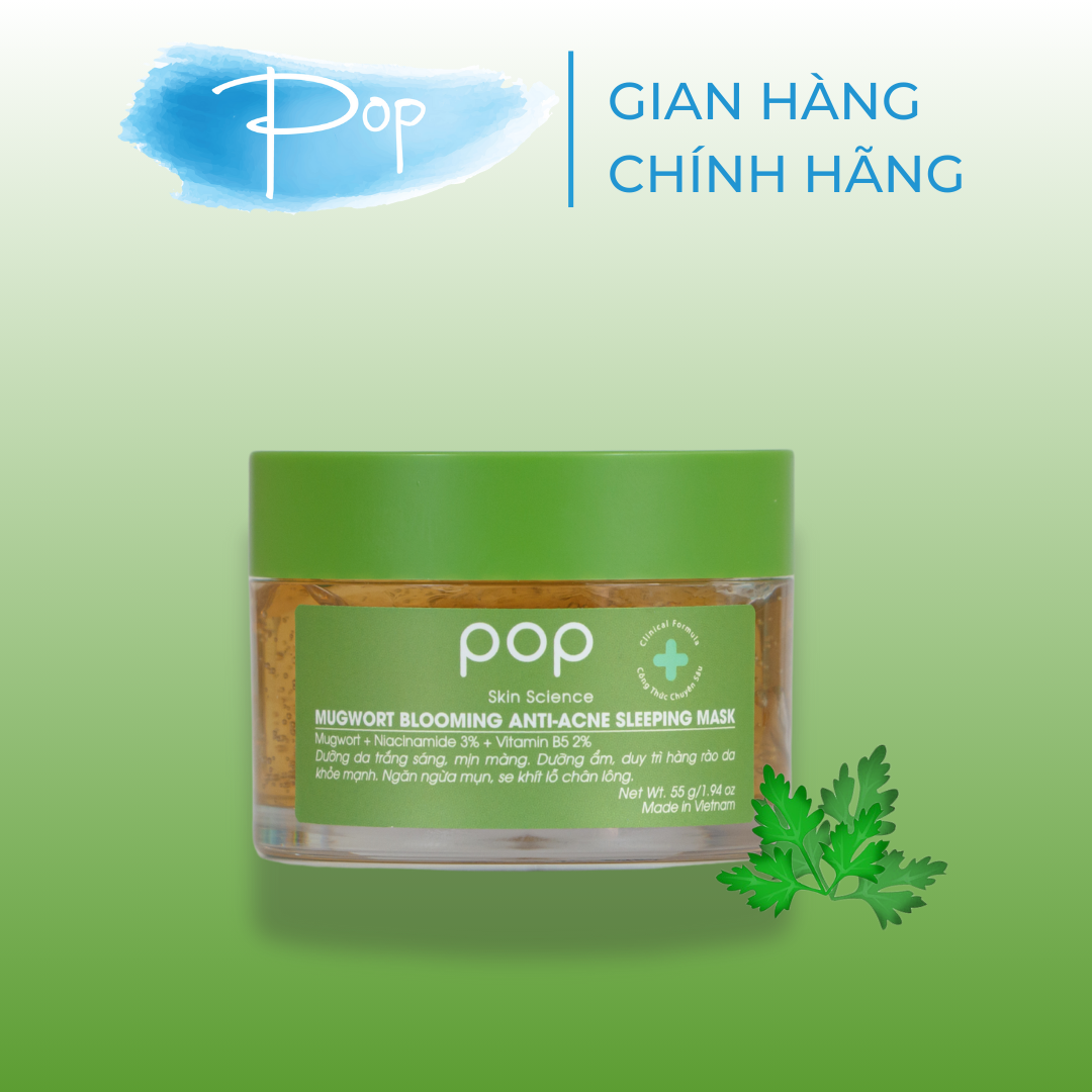 Mặt Nạ Ngủ Ngải Cứu Ngừa Mụn Sáng Da POP