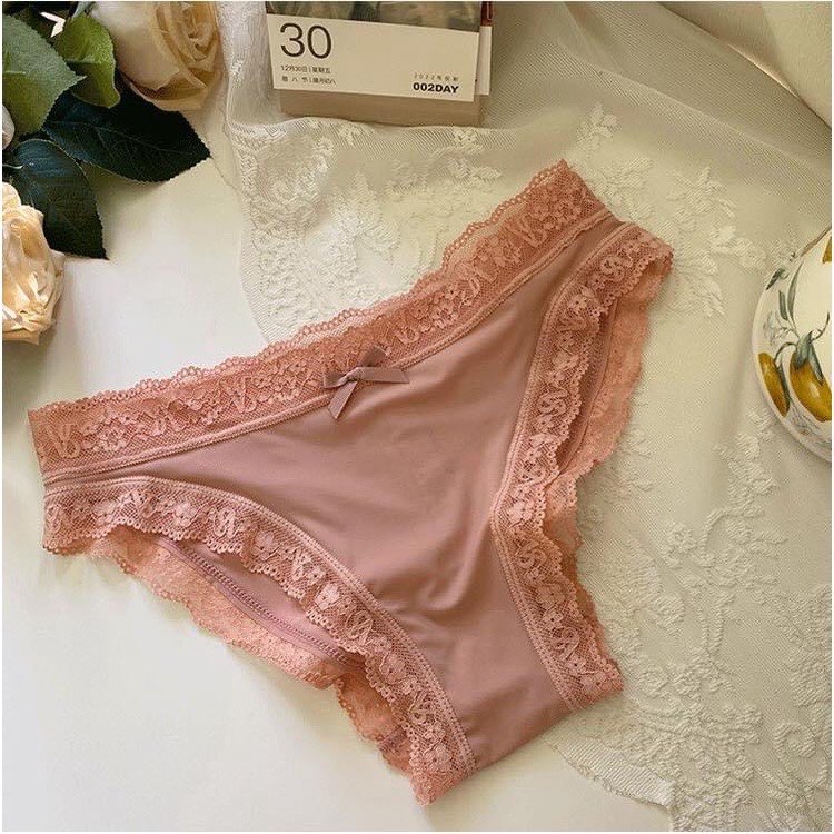 Bộ 4 Quần Lót Vic Nữ Su Ren sexy cao cấp mềm mại kháng khuẩn