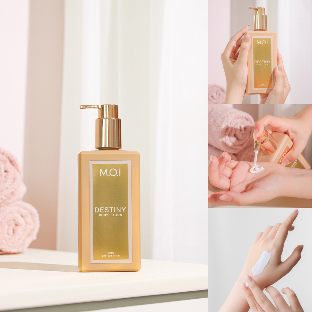 Sữa dưỡng thể sáng da hương nước hoa M.O.I  Destiny 250ml