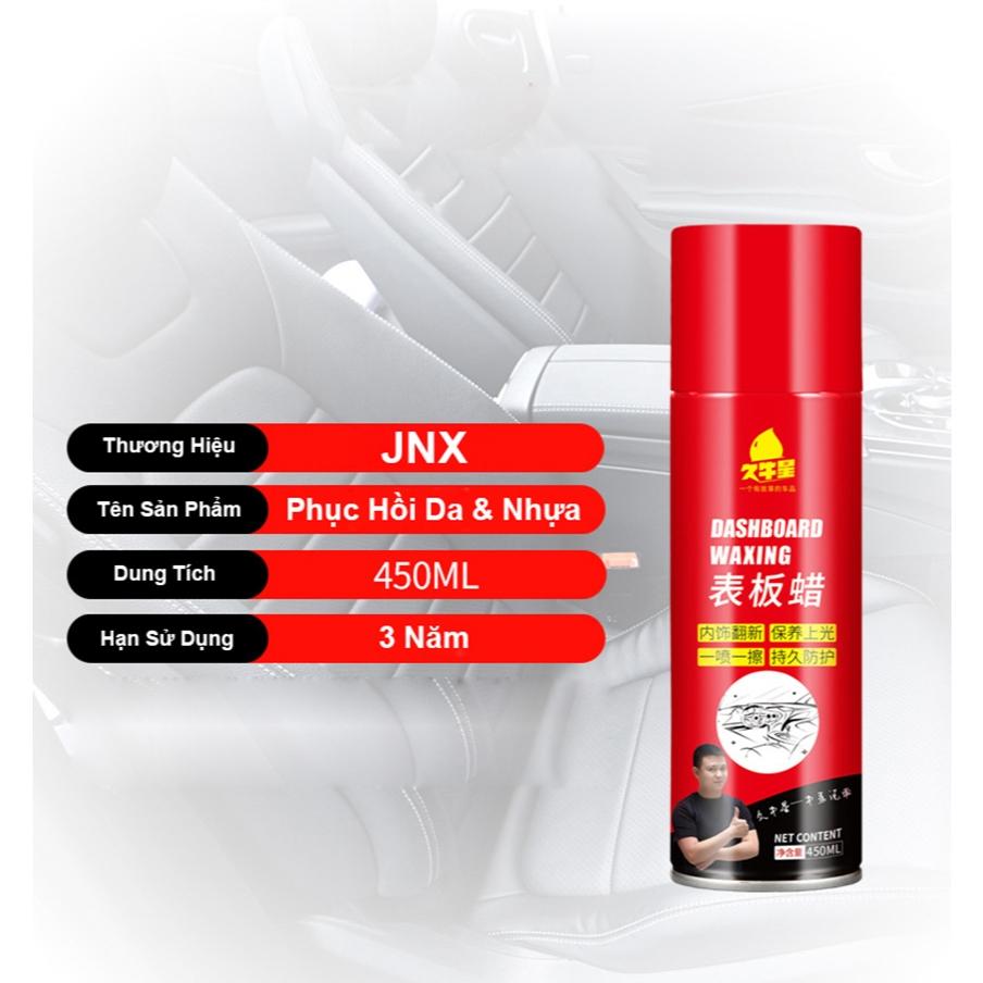Chai Xịt Dưỡng Nhựa Nhám Ô tô - Phục Hồi Làm Mới Ghế Da DASHBOARD WAXING 450ml ️FLASH SALE️