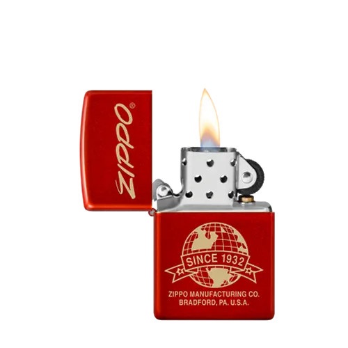 Zippo Classic Metallic Red Laser Engrave 48150