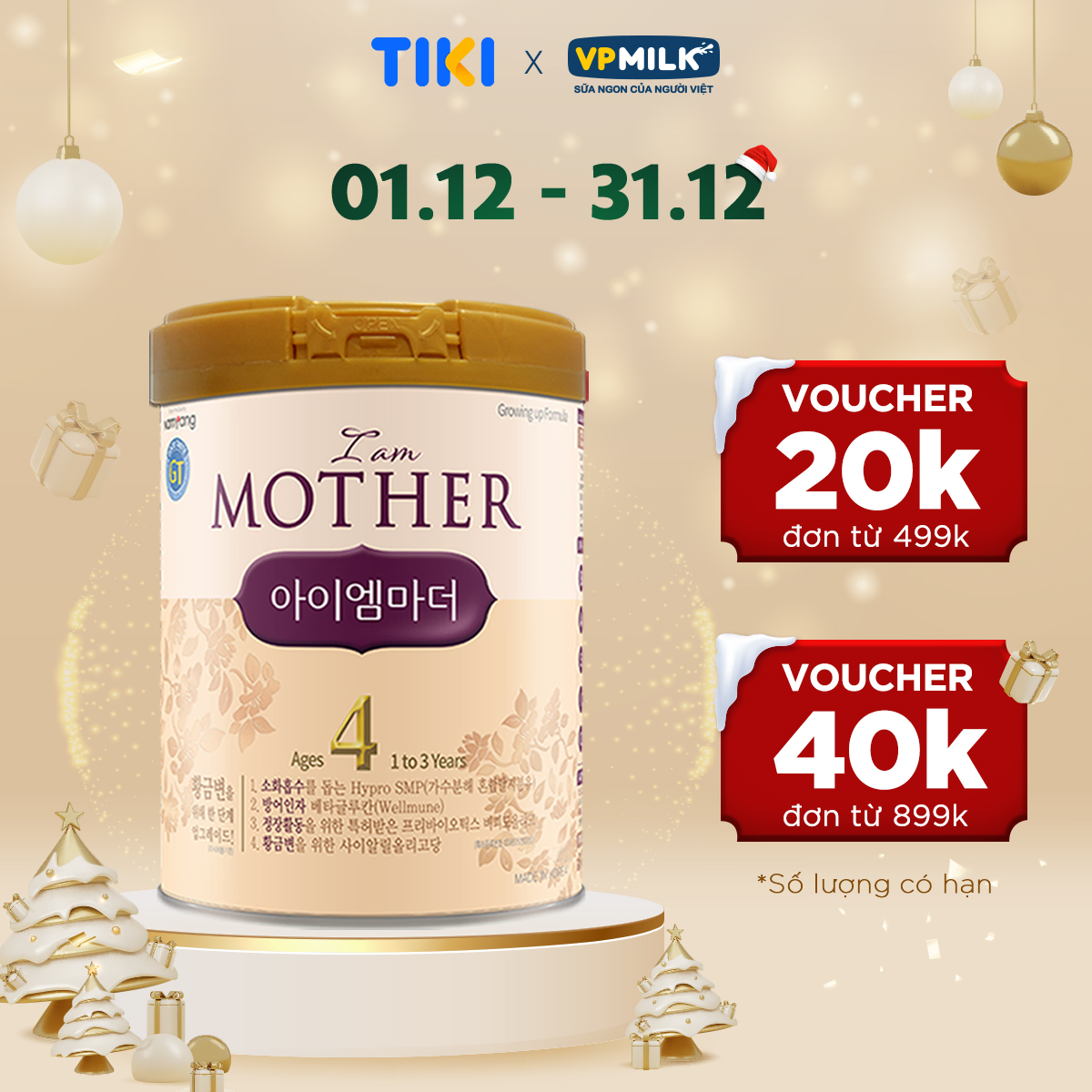 Sữa Bột Namyang I Am Mother 4 800g
