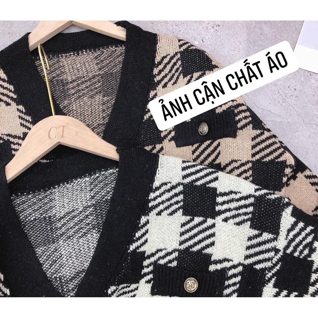 Áo khoác len Bigsize kẻ ô AL115