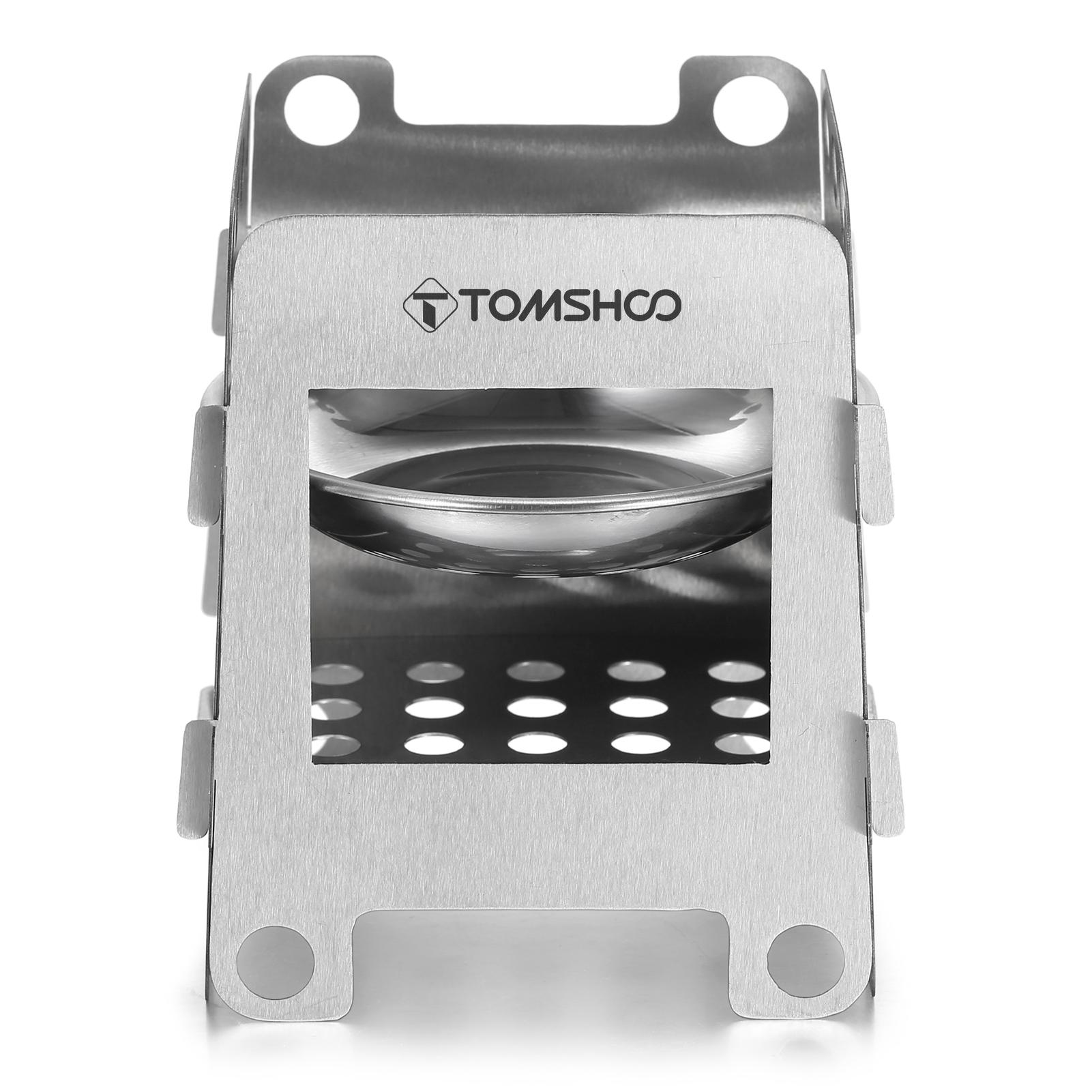 Cookware Mess Kit Backpacking Wood Burning Stove with Alcohol Tray BBQ Grill Net Grill Pan for Outdoor Camping Hiking Picnics BBQ