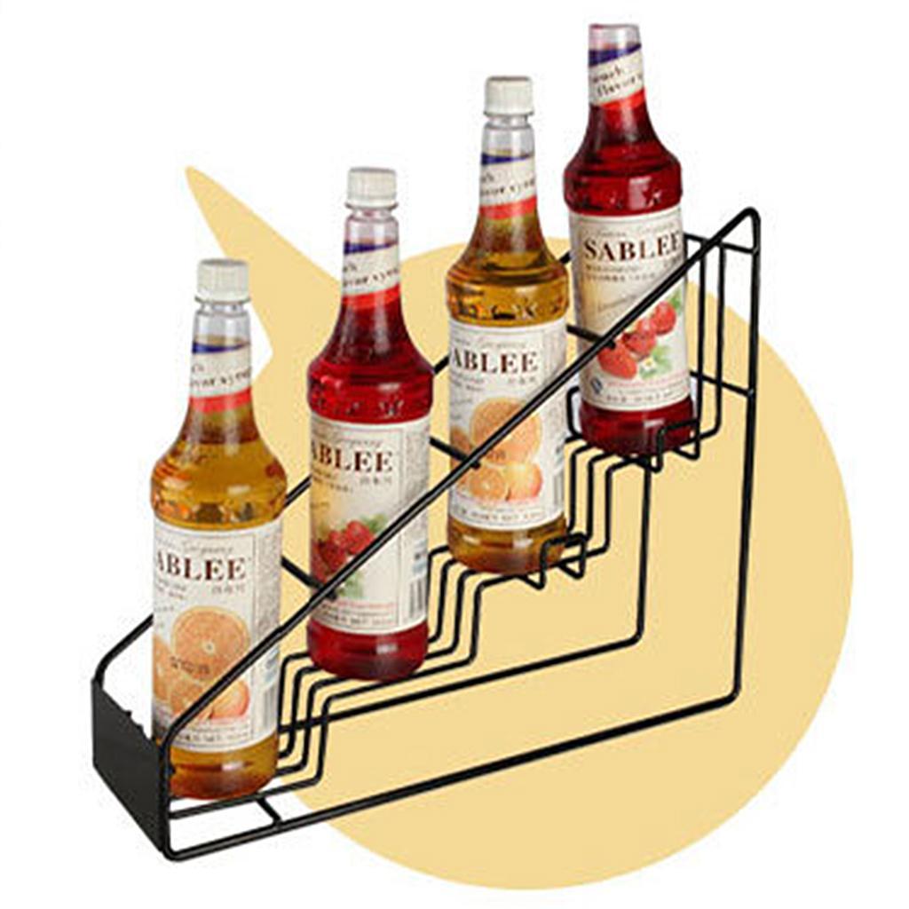 Kitchen Bottle Display Glass Holder Wine Rack Storage Bar Accessory Shelving