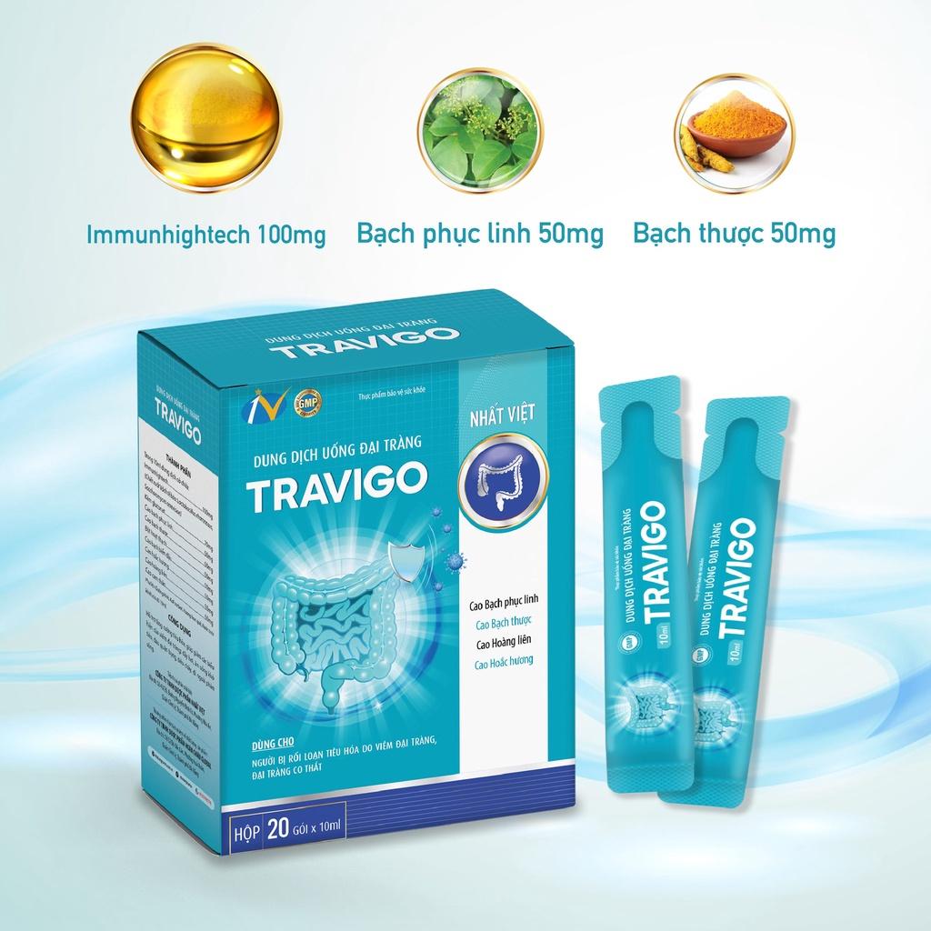 Dung dịch hỗ trợ đau đại tràng Travigo - 20 gói x 10ml