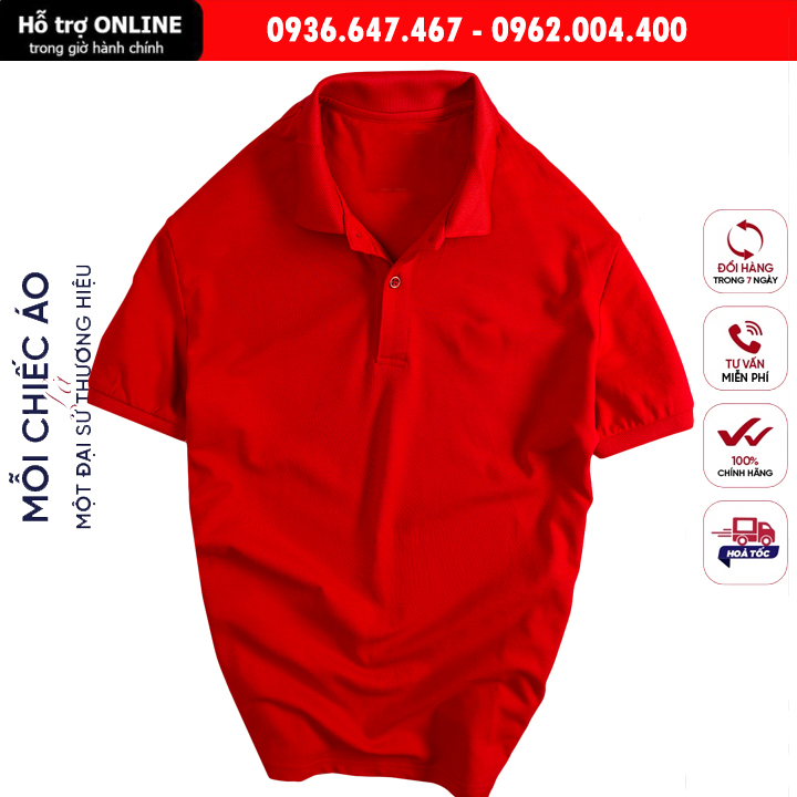 Áo thun nam POLO trơn vải cá sấu cotton cao cấp ngắn tay cực sang trọng
