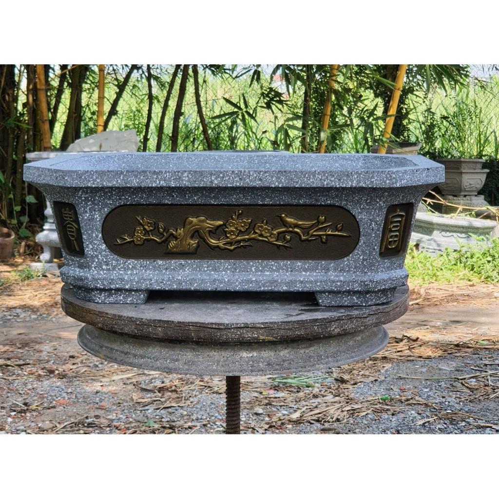 Khuôn Đúc Chậu Cảnh ABS Chữ Nhật Vát Góc Dài 75 -Rộng 45 - Cao 20 cm